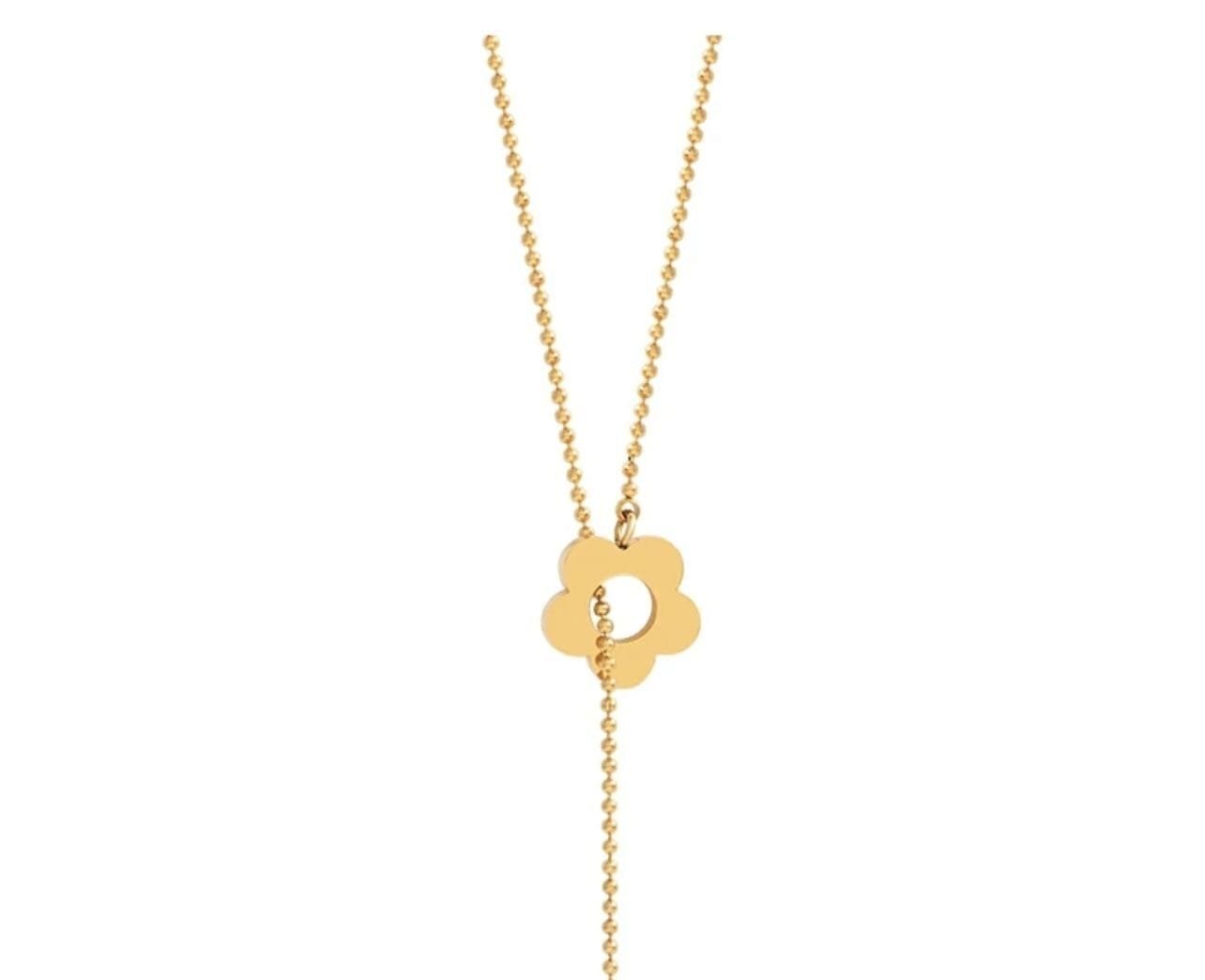 Fancy Beautiful Retro Flower Stainless Steel Up Down Pendants For Herπππ - Image 4