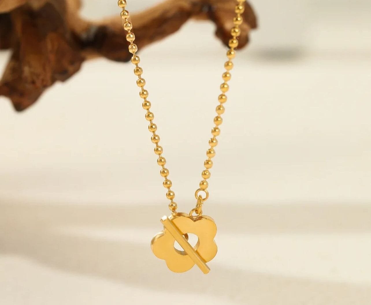 Fancy Beautiful Retro Flower Stainless Steel Up Down Pendants For Herπππ - Image 6
