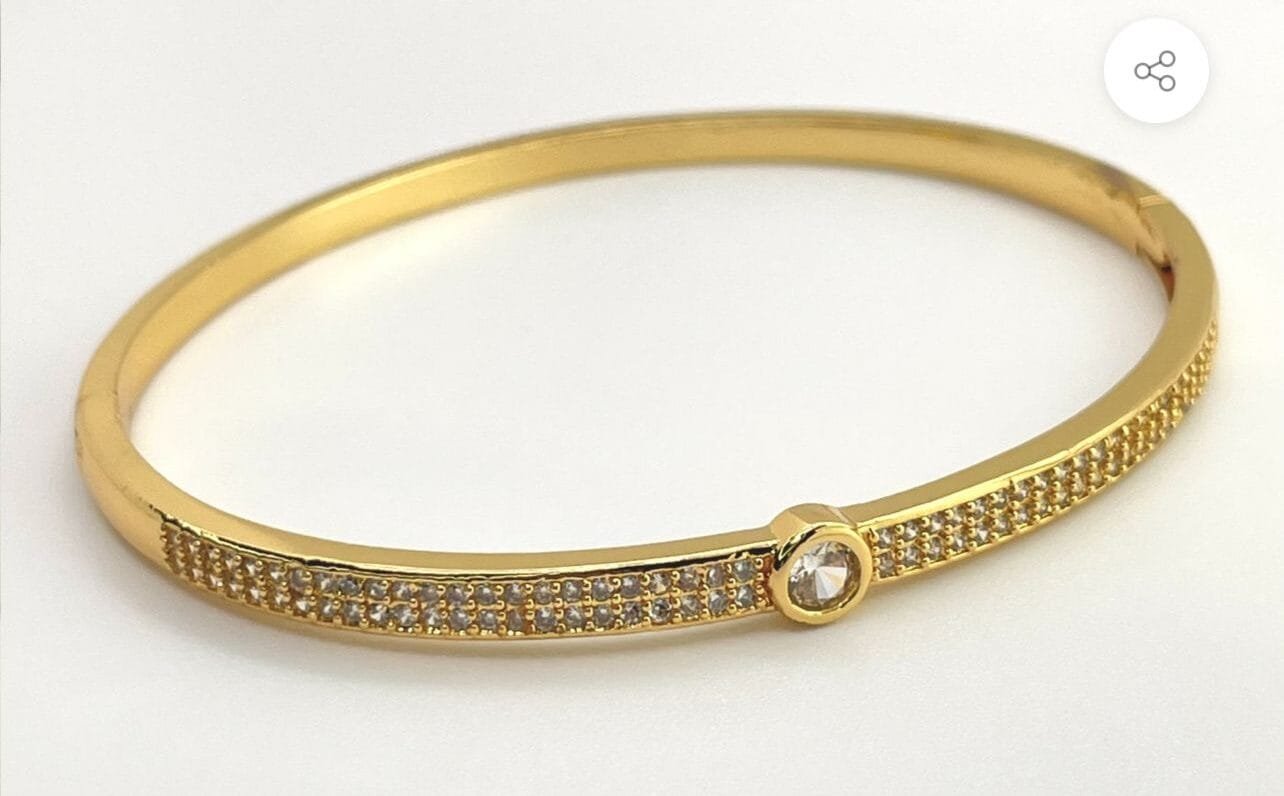 New Arrival๐ฅ๐ฅ๐ฅ Fancy Beautiful Tarnish Free Stainless Steel Zircon Daimond Handcuffs For Her๐๐๐ - Image 2